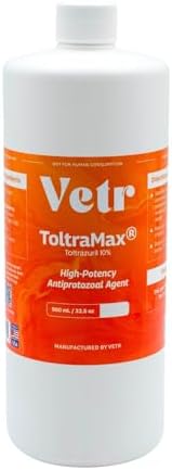 Toltrazuril 10.0% for Horses, Dogs, Cats, 960mL/32.4 Ounce, for Non-Food Chain Animals, Peanut Butter