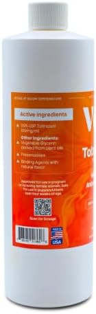 Toltrazuril 10.0% for Horses, Dogs, Cats, 500mL/16.9 Ounce, for Non-Food Chain Animals, Peanut Butter