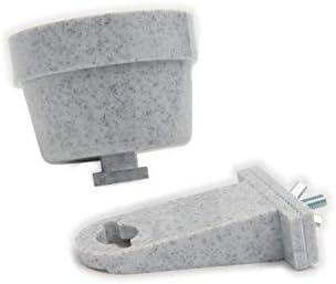 Lixit® Quick Lock Removable Bird Cage Bowls for Birds, Rabbits, Dogs, Cats, Guinea Pigs and Other Small Animals - Made in USA (Gray, 10 Ounce)