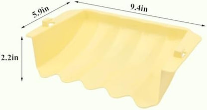 Hypeety Rabbit Hay Feeder Automatic Hay Rack for Guinea Pigs, Yellow, 2pcs