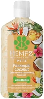 Hempz New Pet Shampoo, Scent, Tropical Pineapple Coconut, 17 oz.