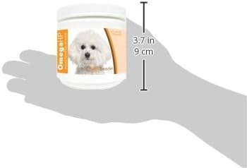Healthy Breeds Bichon Frise Omega HP Fatty Acid Skin and Coat Support Soft Chews 60 Count