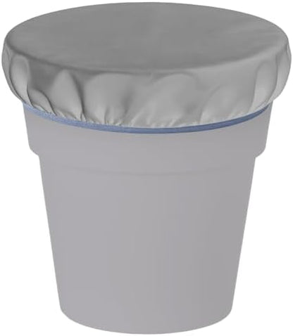 2-5 Gallon Horse Bucket Cover, Waterproof Horse Feed Bucket Cover, Lightweight and Easy to Use (Excluding Bucket, Grey)