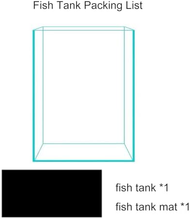 Vimvins 5 Gallon Glass Fish Tank, Easy to Maintain Small Aquarium for Betta/Snails/Shrimp and Aquatic Planting.