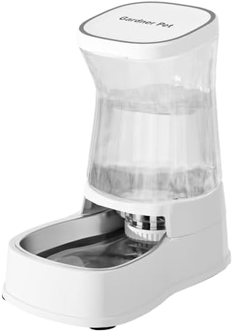 Automatic Dog Water Dispenser, Stainless Steel Bowls Feeder, 100% BPA-Free