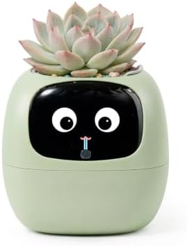 PLANTSIO Smart Pet Planter APP AI Robot Garden Flower Pot Gift, Green