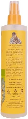 BURT'S BEES FOR PETS Deodorizing Dog Spray, Lemongrass & Sage, 10 Fl Oz