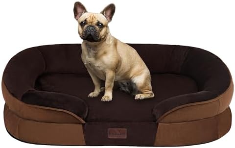 Dwanton Orthopedic Waterproof Medium Dog Bed Sofa, Gel Memory Foam, 28"