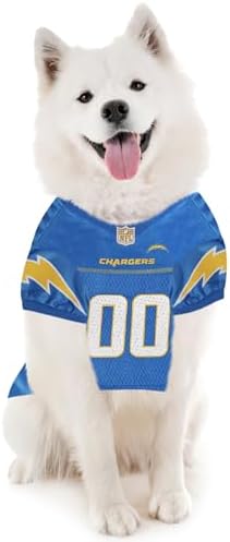 Pets First NFL Los Angeles Chargers Dog Jersey, Size X-Large, Football Shirt Costume for Pet, Dog Sports T-Shirt, NFL Team Clothing for Cats, Licensed Pet Apparel Available in 7 Sizes and 32 Teams