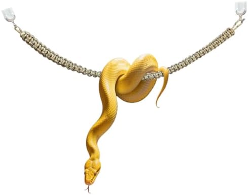 Snake Climbing Toys, Snakes Enrichment Toys Swing Climbing Rope for Ball Python Corn Snake Reptile Climbing Accessories