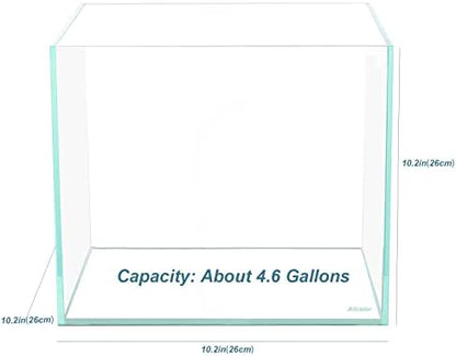 Allcolor Artisan Grade Ultra Clear Rimless Aquarium Tank (4.6Gal)