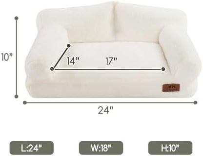 Hollypet Small Dog Large Cat Bed Puppy Couch Beds for Pets up to 25 lbs