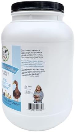 Fresh Eggs Daily Poultry Probiotics Feed Supplement – Natural Digestive & Immune Support for Chickens & Ducks – Enhances Egg Quality & Reduces Odor – 6 lb