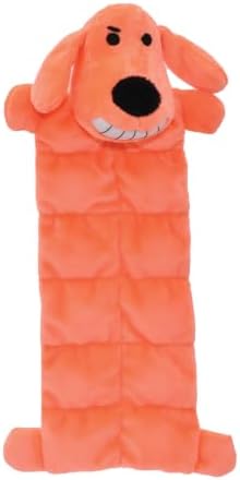 Multipet Original Loofa Dog Plush Toy Mat - Squeaky Toys for All Dogs - Extra Soft Plush - Stuffed Animal Dog Toys for Playing (1 Count, 12”, Random Color Surprise)