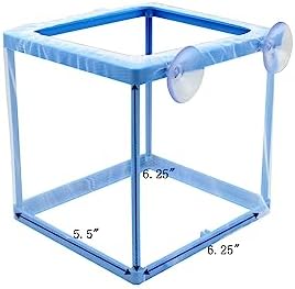 AQUANEAT Fish Tank Breeder 2 pcs Small Mesh Net Fry Saver Aquarium Spawn Hatchery Isolation with Suction Cups