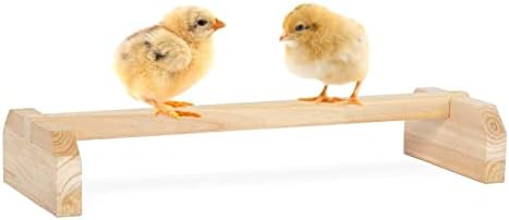 PETSFIT Baby Chick Roosting Bar, Anti-Rotation, Solid Wood, for Brooder