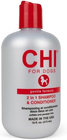 CHI for Dogs Gentle 2-in-1 Shampoo and Conditioner, 16 Fl Oz