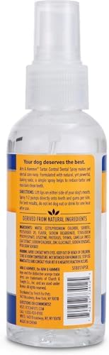 Arm & Hammer Tartar Control Dental Spray for Dogs, Mint, 4 Fl Oz, 2-Pack