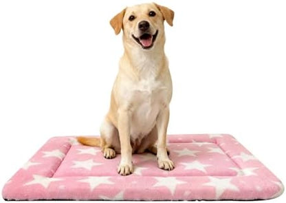 Dog Crate Pad Washable Cat Dog Pet Bed for Crate kennel Large Mat 36in Pink