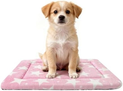 Dog Crate Pad Washable Cat Dog Pet Bed for Crate kennel Small Mat 24in Pink