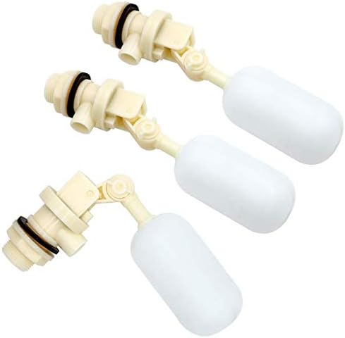 3 Pack Float Valve with Adjustable Arm Stable Water Float Valve Shut Off 1/2" Float Ball Valve for Horse Cattle Goat Pig Dog
