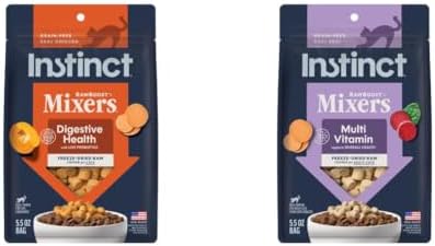 Instinct Freeze Dried Mixers, Cat Food Toppers, Digestive Health + Multivitamin Adults, 5.5 oz