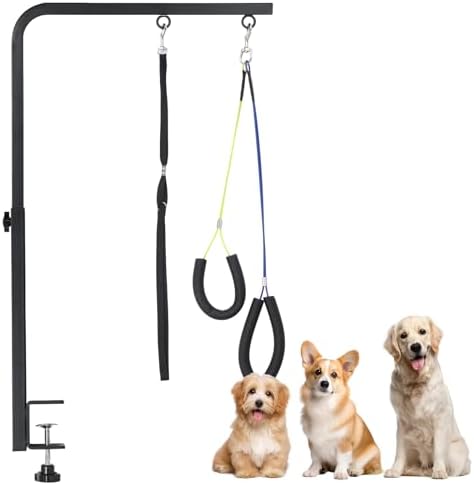 Adjustable Pet Grooming Arm with Clamp for Small & Medium Large Dogs,29"