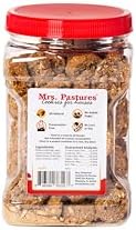 Mrs Pastures Super Cookie and Treats for Horses - Premium Horse Treats - Made with Banana, Chia Seeds & Vanilla - Preservative Free - All Natural Ingredients - No Corn or Soy - Made in USA (24oz Jar)