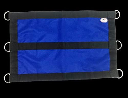 Majestic Ally 1200D 29"x19" Horse Stall Guard with Replaceable and Adjustable Length Straps and Replaceable Hardware (Royal Blue Black)