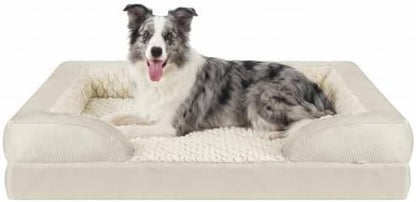 INVENHO L Plus Orthopedic Dog Bed for Large Dogs, Washable Dog Sofa with Egg-Crate Foam, Waterproof Lining and Non-Skid Bottom