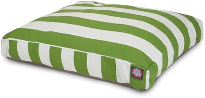Majestic Pet Shredded Memory Foam Dog Bed Small with Removable Washable Cover – Rectangle Orthopedic Dog Bed–Durable Dog Crate Bed-Flat Dog Bed for Senior Dogs - (27x20) S - Villa - Marine