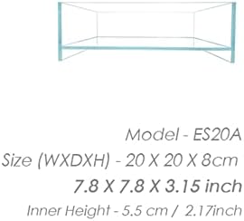 Nano Tall Rimless Aquarium Low Iron Frameless Fish Tank, Extra Clear with Floating Air Style, for Aquariums or Terrariums