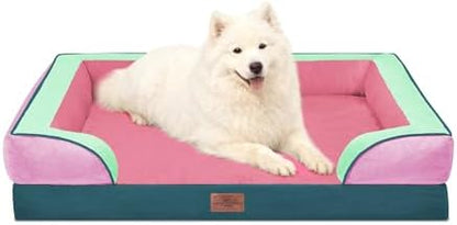 Comfort Expression Orthopedic Dog Beds for Large Sized Dog with Bolster
