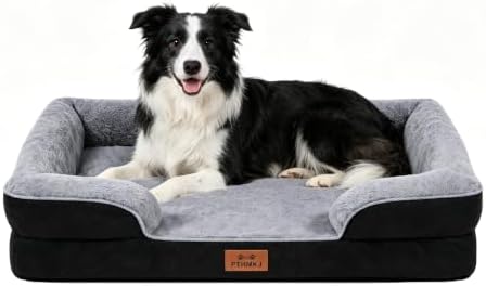 Orthopedic Dog Beds Large Sized Dog, Memory Foam Dog Bed Couch, 36"L