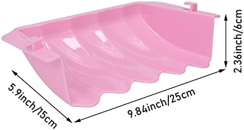 Litewoo Rabbit Hanging Hay Feeder Rack Wall-Mounted for Guinea Pig, Pink