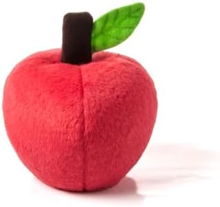 P.L.A.Y. Cute Plush Dog Toys - Fruit & Vegetable Themed Durable Squeaker Chew Toy, Great for Puppies & Small, Medium, Large Dogs - Machine Washable, Recycled Materials (Garden Fresh Apple, X-Small)