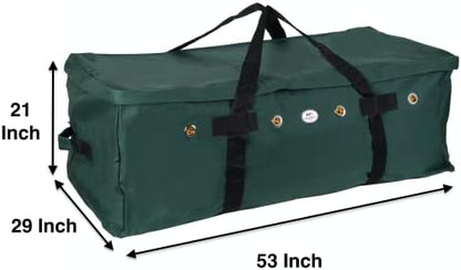 Majestic Ally 1200 D Nylon Fabric Large 44” x 20” x 16” and Extra Large 52" x 27" x21" Heavy-Duty Hay Bale Storage Bag (Hunter Green, X-Large) (Pack of 3)