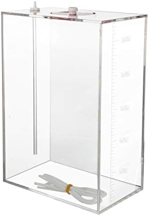 Aquarium Choice Acryli Made Liquid Storage Bucket Doing Pump Reservoir Container (4.7 * 7.4 * 10.9 Inch;5000ml/5L（Red）)