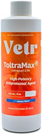 Toltrazuril 2.5% for Horses, Dogs, Cats, 240mL/8 Ounce, for Non-Food Chain Animals, Chicken