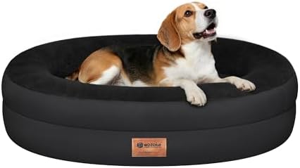 Waterproof Orthopedic Dog Bed for Medium Dogs, Black