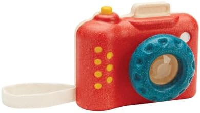 PlanToys® My First Wooden Toy Camera for Toddlers Ages 18+ Months Pretend