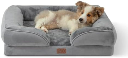 Bedsure Orthopedic Dog Bed Medium with Removable Washable Cover, 28" Grey
