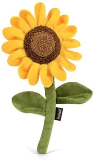 P.L.A.Y. Cute Plush Dog Toys - Blooming Buddies, Plant Themed Durable Squeaker Chew Toy, Great for Puppies & Small, Medium, Large Dog Breeds - Machine Washable, Recycled Materials (Sassy Sunflower)