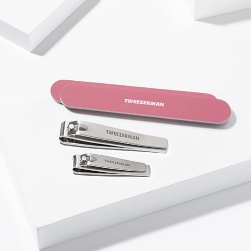 Tweezerman Nail Kit with Clipper & 2 Nail Files Tea Rose