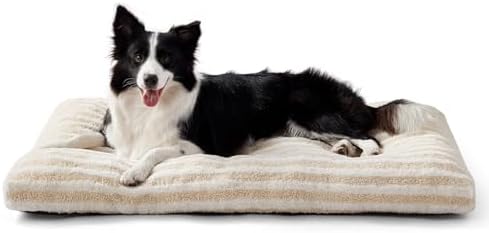 FURTIME Washable Dog Bed Large Sized Dogs, Deluxe Medium Dog Crate Beds