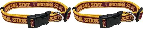 Pets First Collegiate Pet Accessories, Dog Collar, Arizona State Sun Devils, Small (Pack of 2)