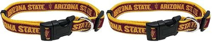 Pets First Collegiate Pet Accessories, Dog Collar, Arizona State Sun Devils, Small (Pack of 2)