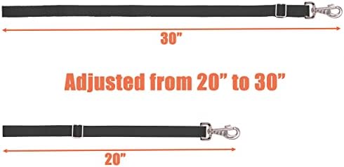 Adjustable Nylon Bucket Strap （3 Pack）- for Hay Nets, Water Buckets, Hanging Strap,Horse Outdoor Feeders,Heavy Duty Horse Water Feed, 30" (Black)