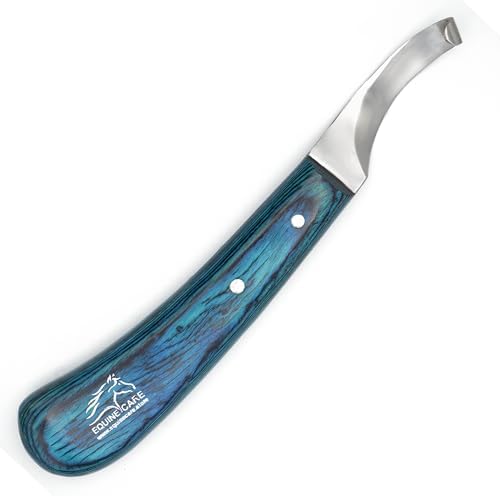 Equine Care Left-Handed Hoof Knife, J2 Stainless Steel, Farrier Tool