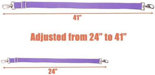 Pack of 6 Adjustable Length Elastic Leg Straps for Horse Blankets,Horse Blanket Sheet Replacement Elastic Leg Strap (6, 2Black+2Blue+2Purple)